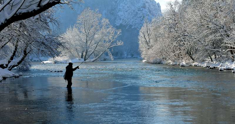 нахлыст на реке Рыбник в Боснии